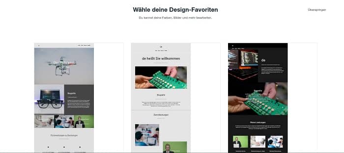 12. design wix webseite