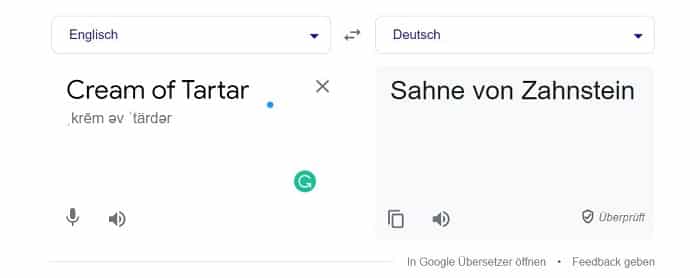 Falsche Übersetzung von Google