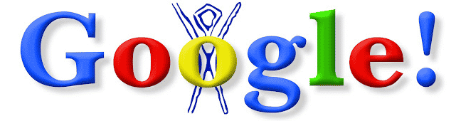 erstes google doodle burning man festival