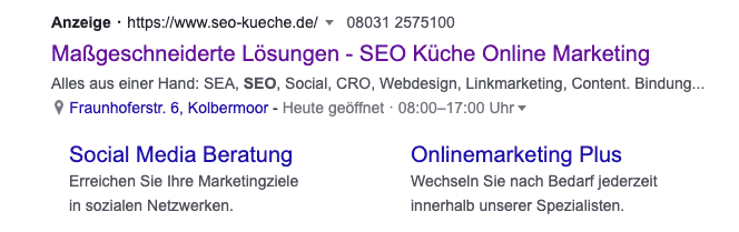 search engine advertising snippet vorschau