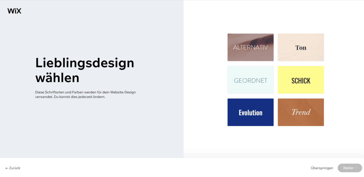 Website-Editor-Wix-Designauswahl-Demo