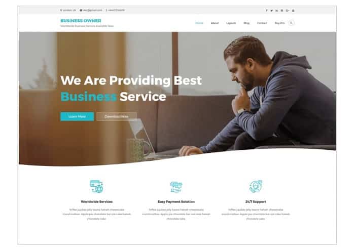 business owner theme