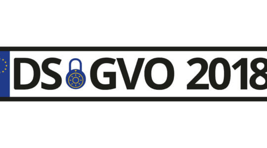 DSGVO 2018 Nummernschild