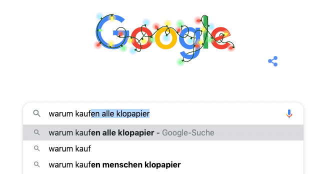 klopapier google trends