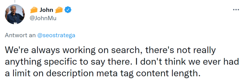 Meta Description Länge Google