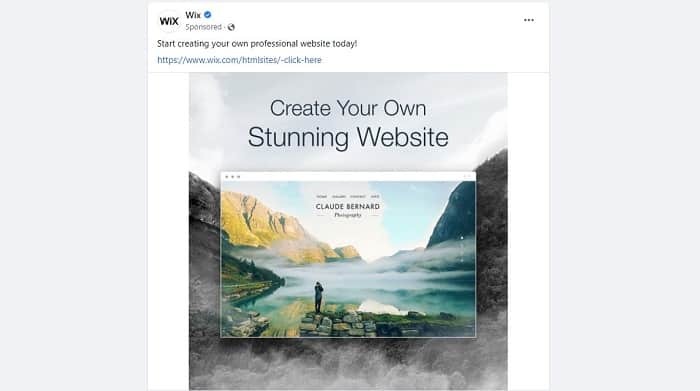 social media marketing ad